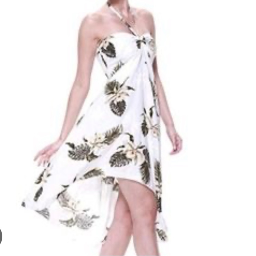 TROPICAL-GROUP  Halter neck Hawaiian Dress Size M